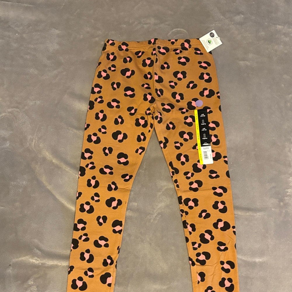 George Kids Brown and Black Patterned Leggings